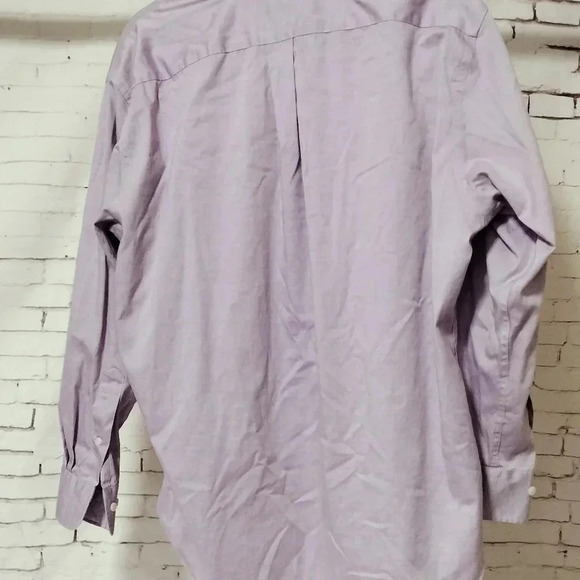 Lauren Ralph Lauren Men's Sz 16 1/2 Button Down Shirt Lavender Long Sleeves - Picture 4 of 11